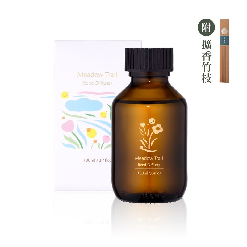 清恬小径扩香瓶100ml－蕉甜花香 木质奶香 恬静 温柔 安抚焦虑 - 香薰/精油/线香 - 精油 