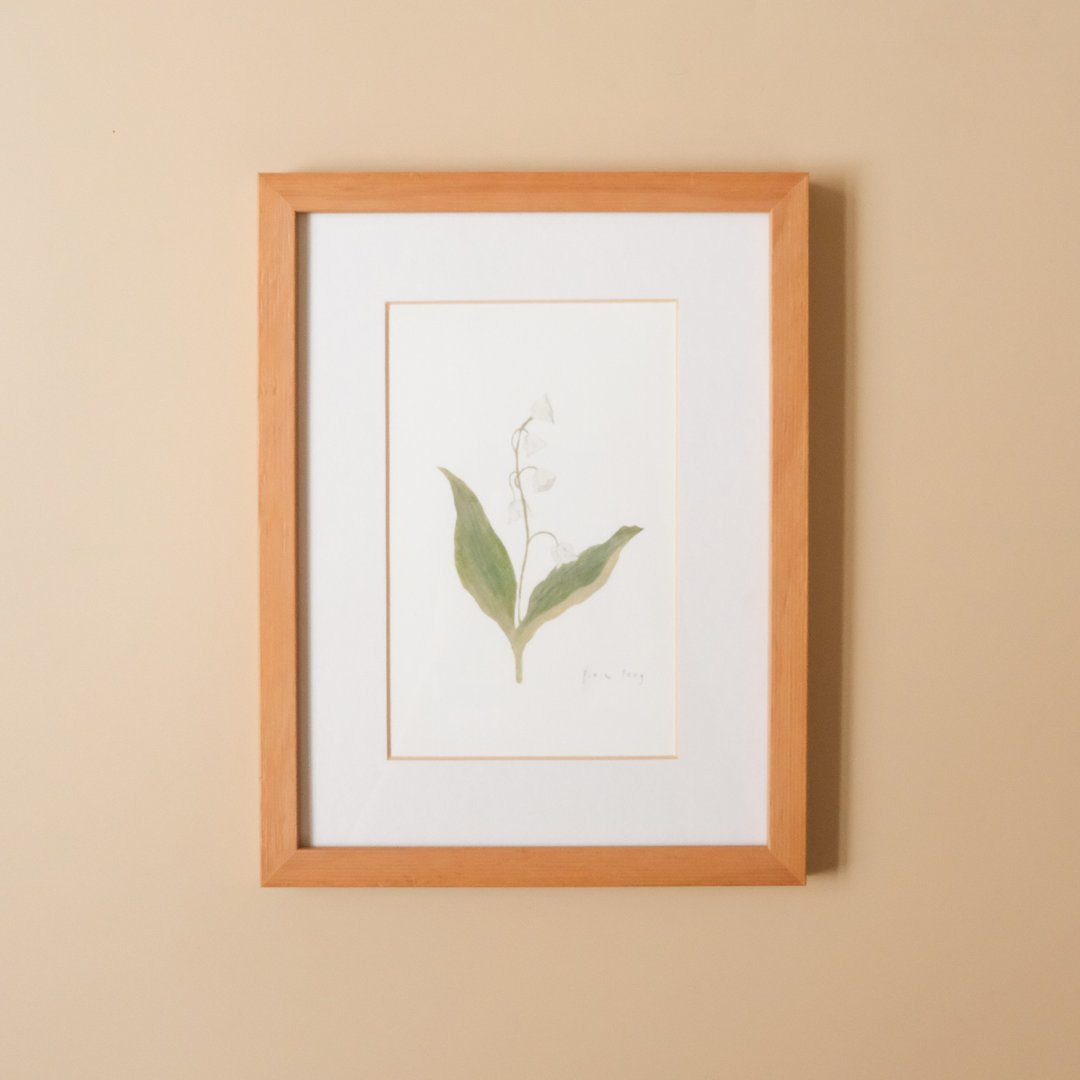 植物插画-风铃花 / 挂画 / 实木表框 - 海报/装饰画/版画 - 纸 