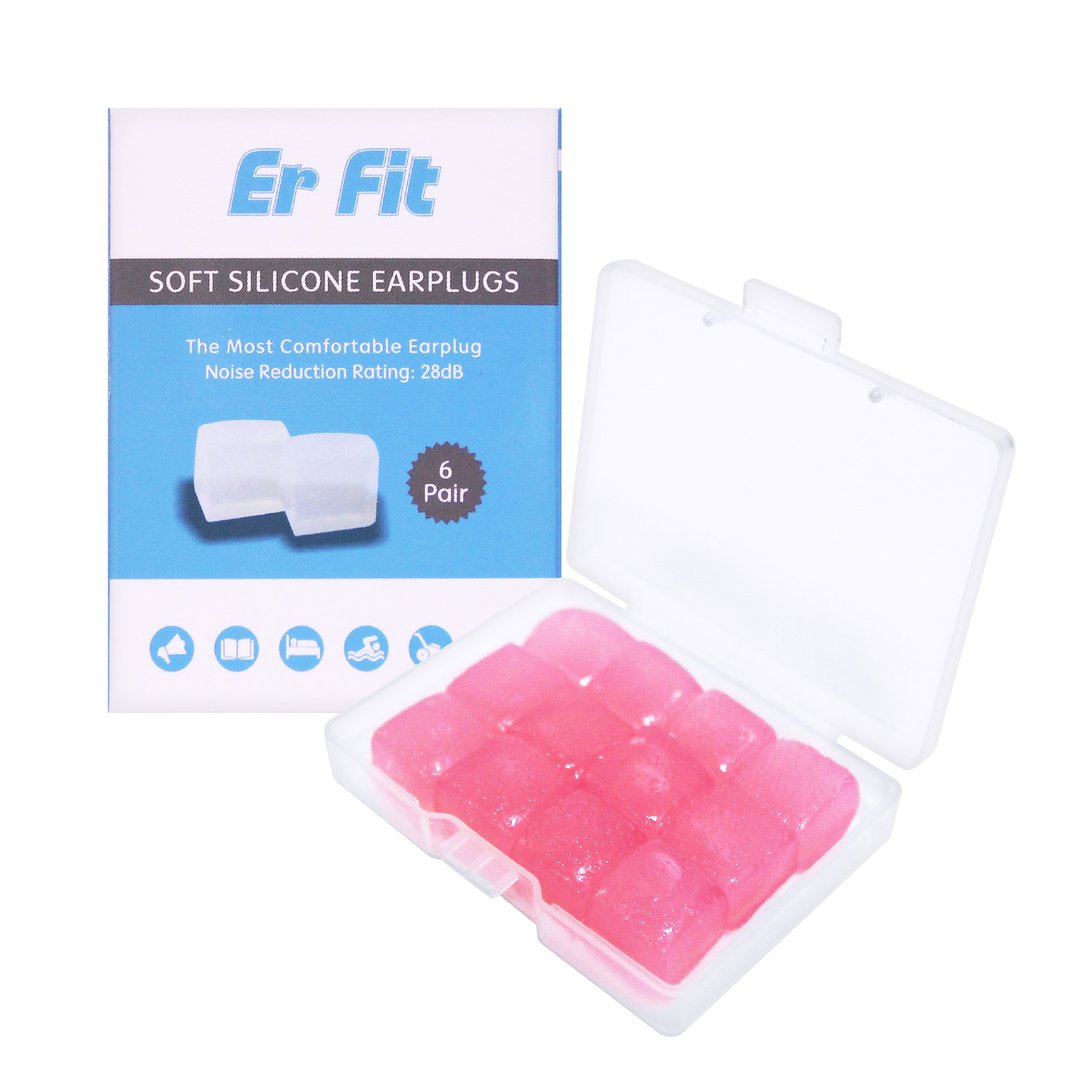 【ER FIT】硅胶耳塞-粉色12入柔软可塑 隔音防噪 睡眠 -内付收纳 - 其他 - 硅胶 蓝色