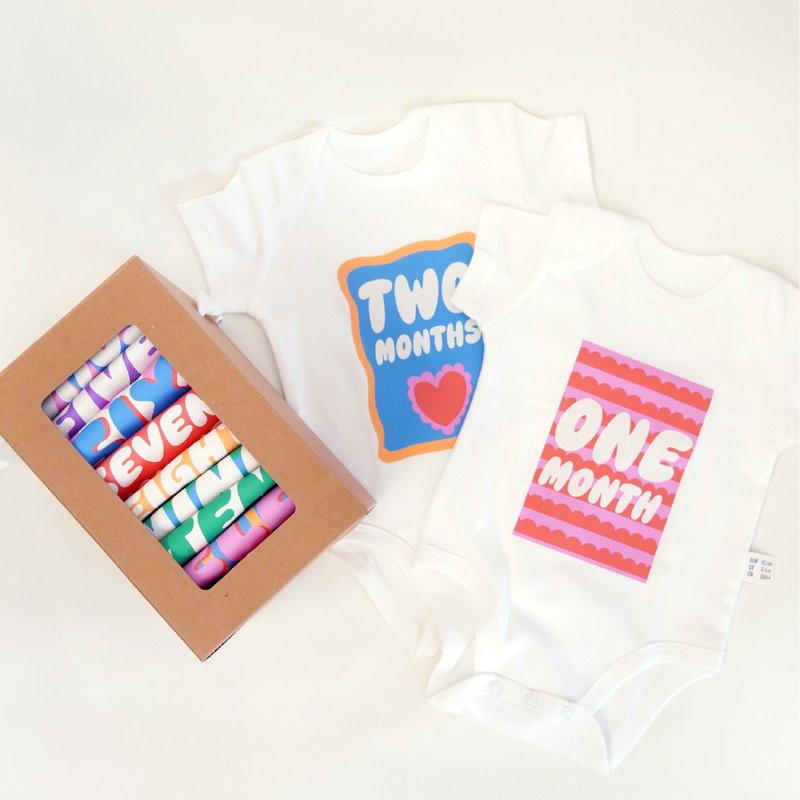 12月份包屁衣礼盒组-派对款 - 满月礼盒 - 棉．麻 