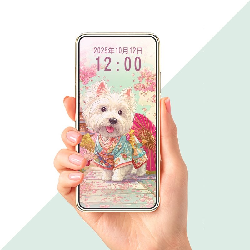 樱之森的白狗 手机桌布组 数字下载 - 电脑手机桌布/贴图/App 图示 - 其他材质 