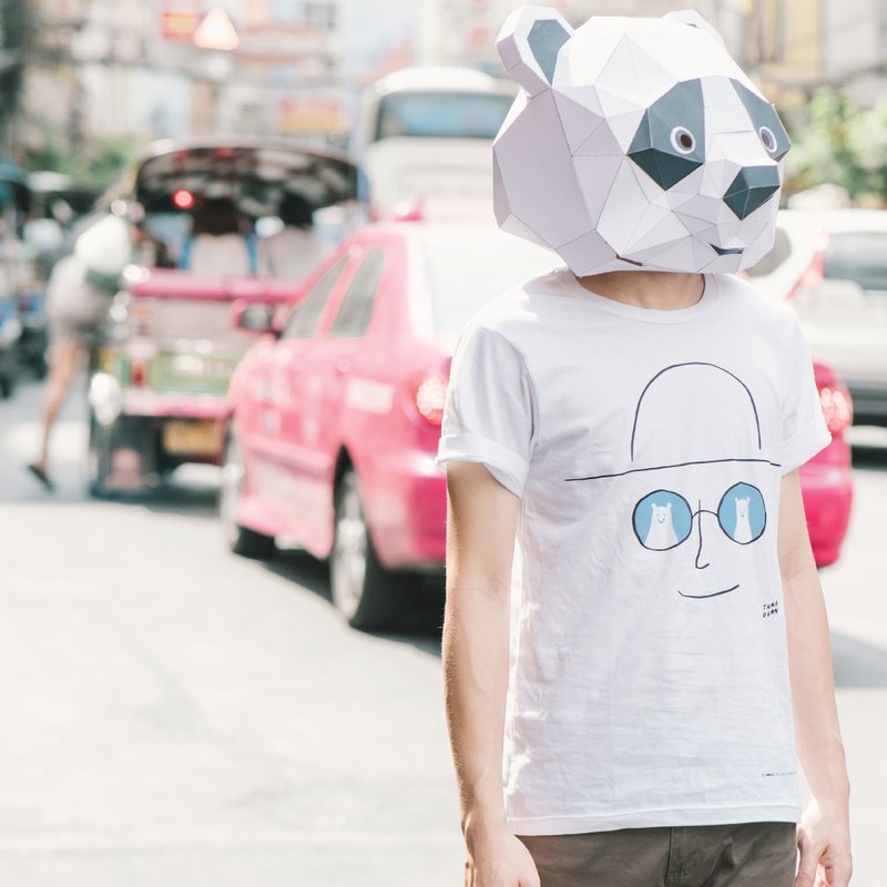 'STAY COOL' 随着温度改变颜色T-shirt - 中性连帽卫衣/T 恤 - 棉．麻 白色