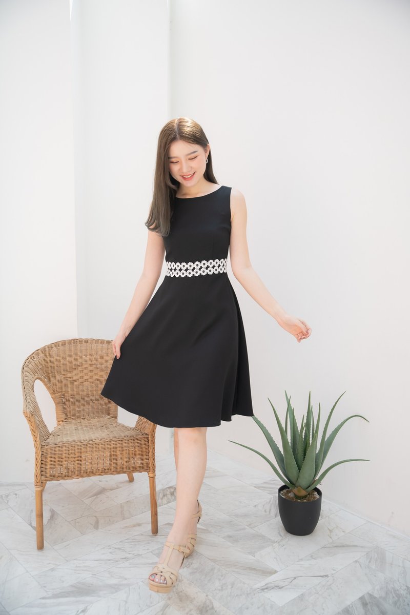 Black Dress summer sundress office dress party prom bridesmaid dress - 洋装/连衣裙 - 聚酯纤维 黑色