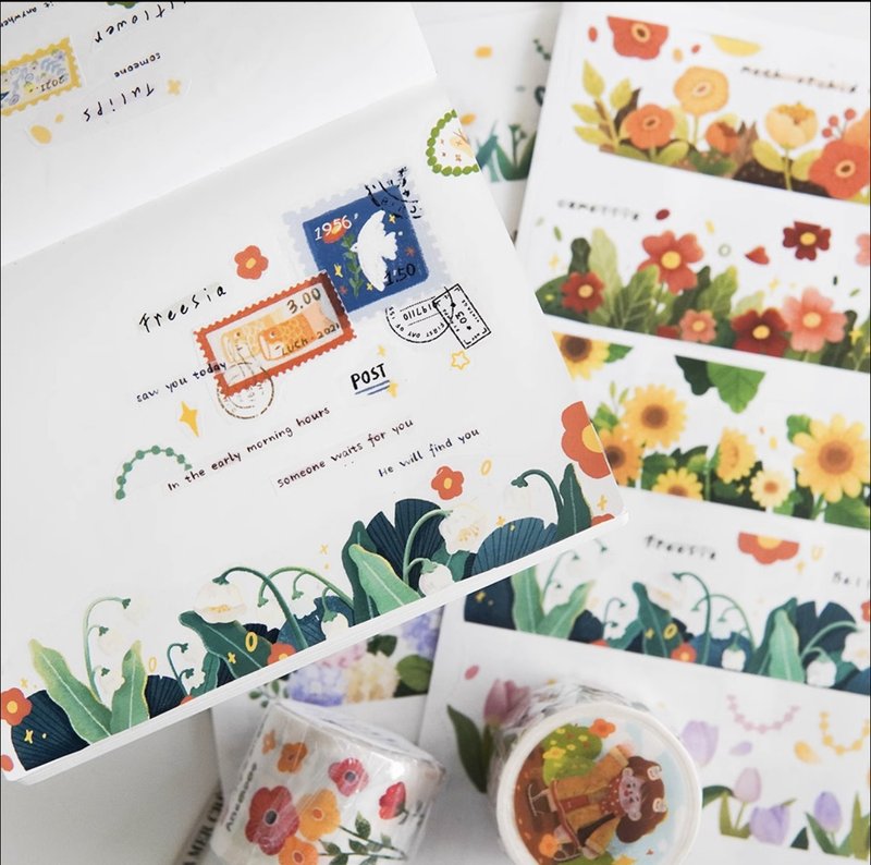 慢邮盛夏里 和纸胶带 - 纸胶带 - 纸 白色