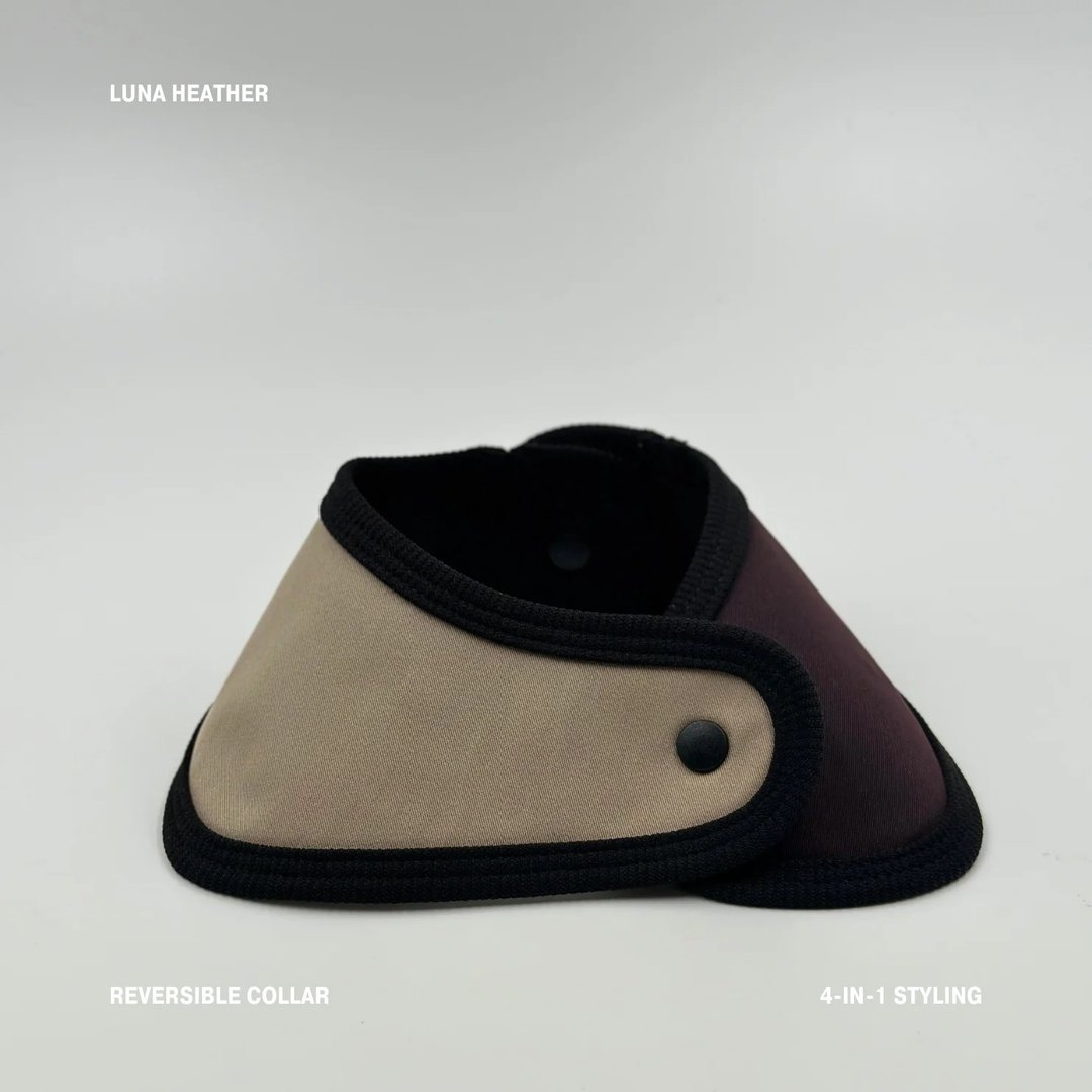 Zuuie Luna Heather 百搭宠物围巾/颈圈 - 杏色 - 项圈/牵绳 - 聚酯纤维 卡其色