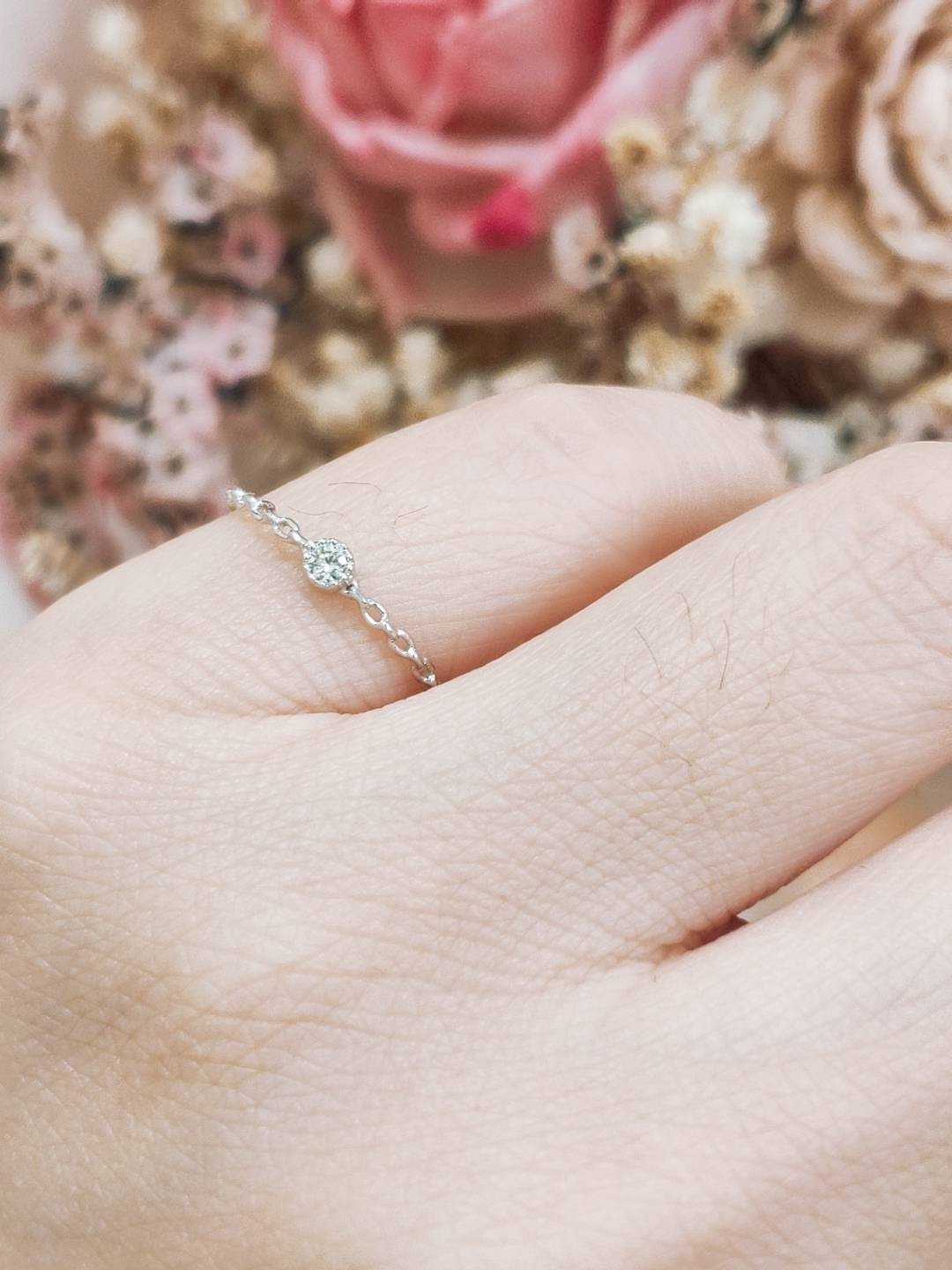 朵玺珠宝 链爱钻戒 - 戒指 - 其他金属 