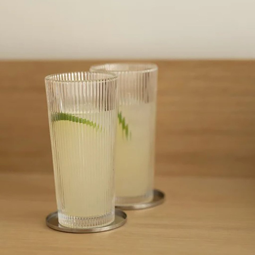 【Stelton】线条玻璃长饮水杯 300ml-4 入组 - 玻璃杯 - 玻璃 