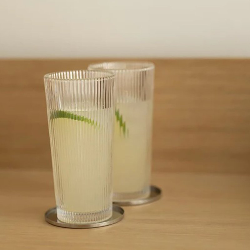 【Stelton】 线条玻璃长饮水杯300ml-4入组 - 玻璃杯 - 玻璃 