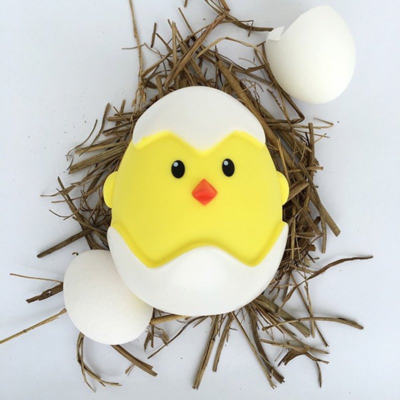 诞生鸡-鸡 存钱筒 扑满 摆饰-朝气青新黄 - 储蓄罐 - 塑料 黄色