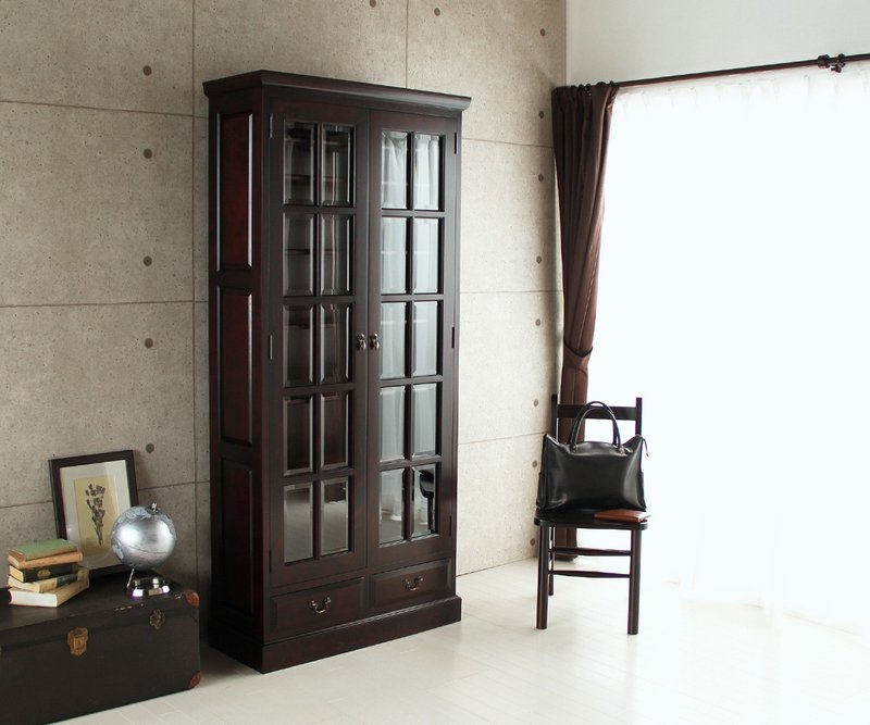 旭川家具 山室家具制作所 民艺家具 北之匠 No.2001,2003 书柜 - 书架/书挡 - 木头 咖啡色