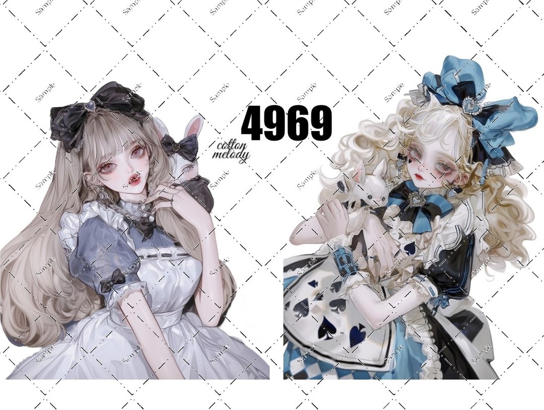 original sticker no.4969 人物贴纸 原创贴纸 原创人物贴纸 装饰贴纸 cotton melody - 贴纸 - 纸 