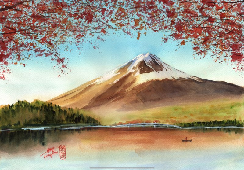 山之彩 - 海报/装饰画/版画 - 纸 