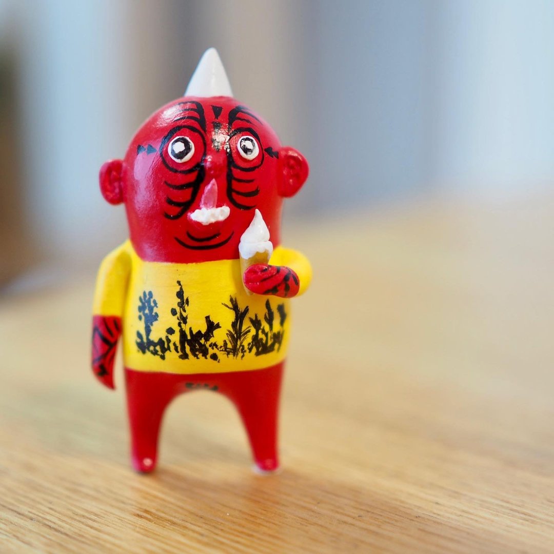 licking ogre - 玩偶/公仔 - 粘土 红色