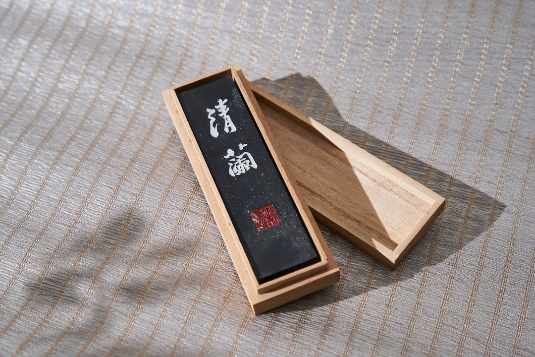 高级简约清兰墨条配竹盒 - 其他书写用品 - 颜料 黑色