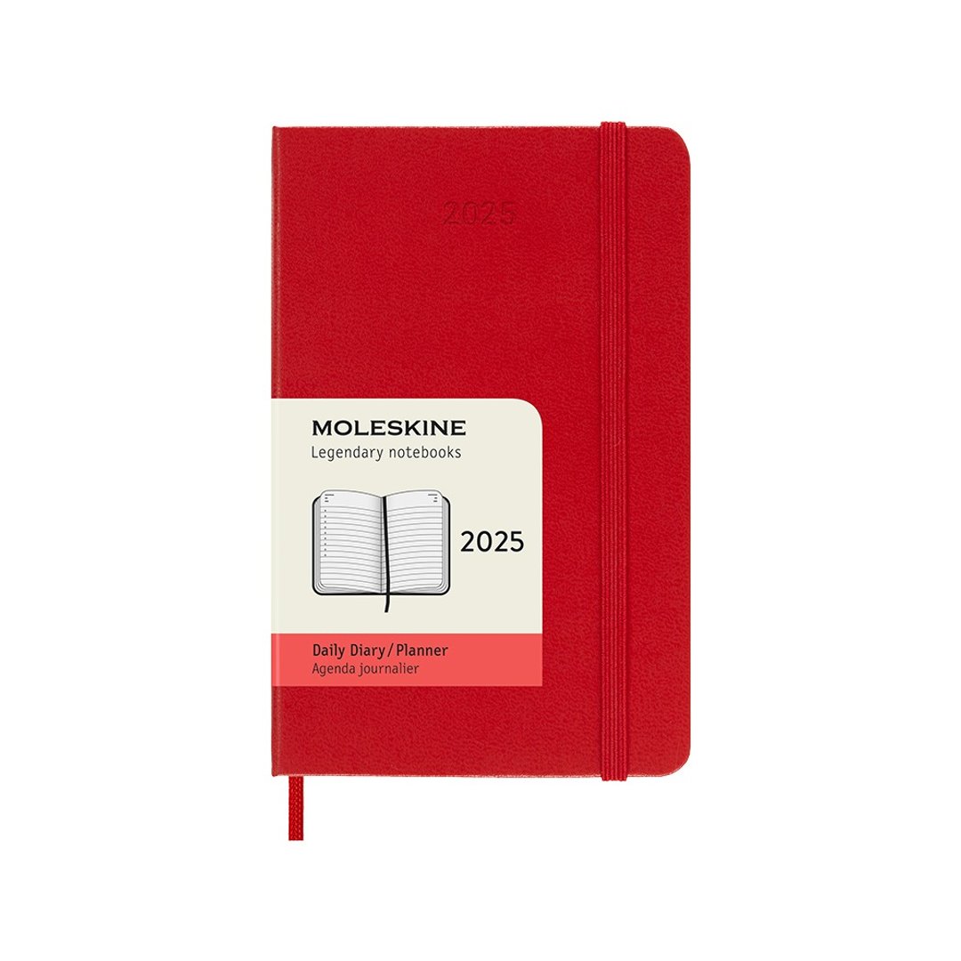 _勿上架_MOLESKINE 2025 日记手帐 12M 硬壳－口袋型 红 烫金服务 - 笔记本/手帐 - 纸 红色