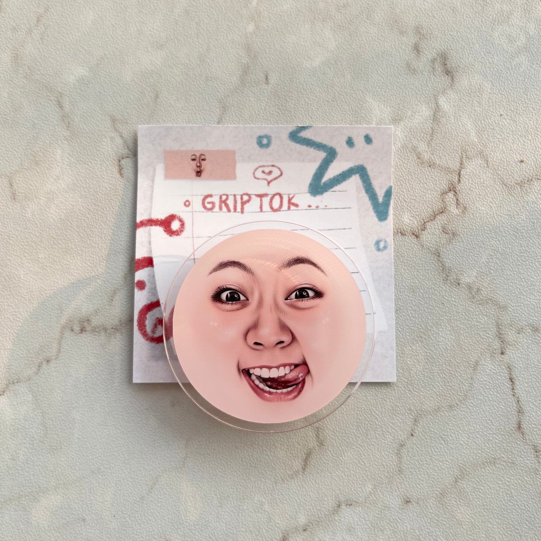 GRIPTOK :: funny face no.30 - 手机座/防尘塞 - 压克力 