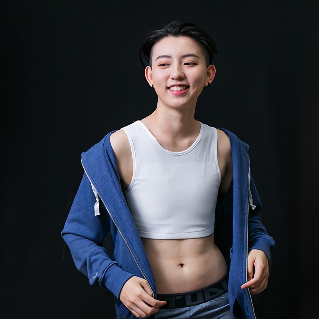 AIR+黏式半身网布轻薄透气束胸内衣-黑/白 - 女士内衣裤 - 聚酯纤维 黑色