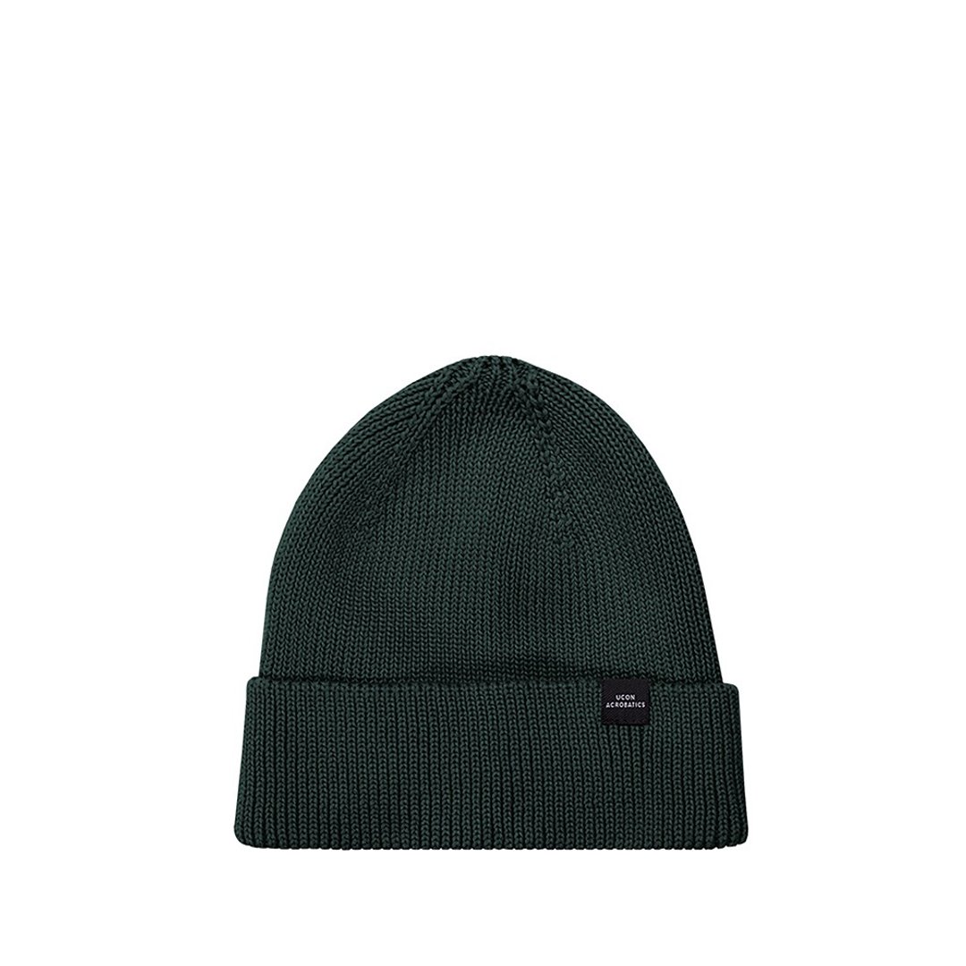 Mika Beanie 保暖反折豆豆帽 (森林绿) - 帽子 - 环保材料 绿色