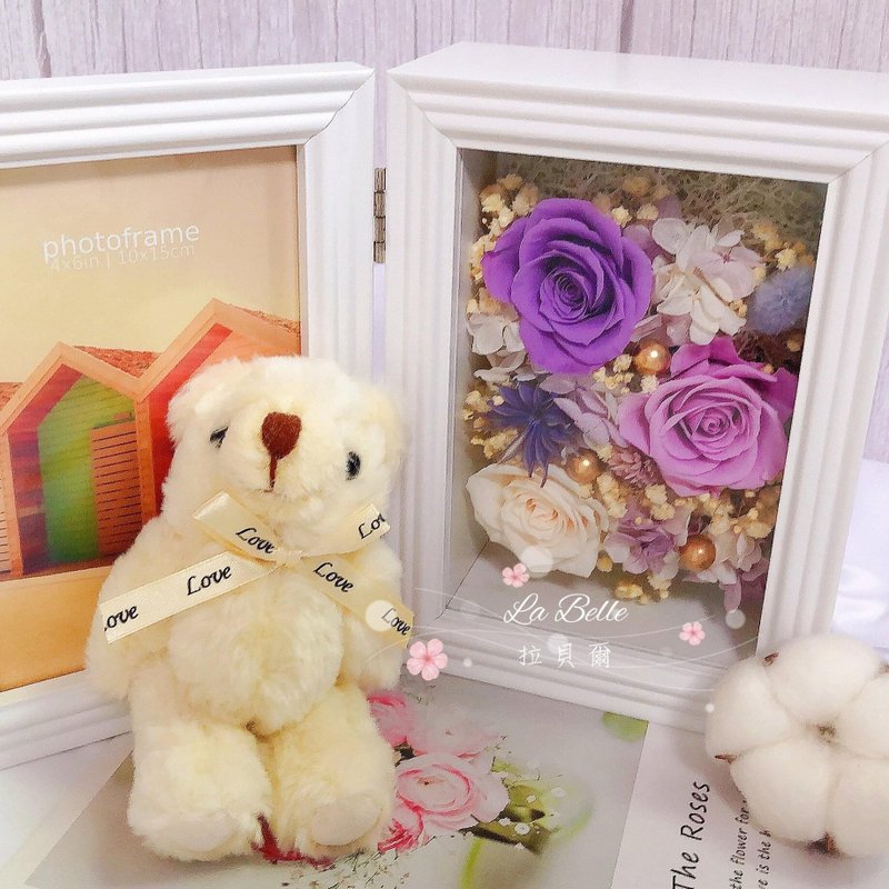 六寸永生花相框/花框/结婚礼物/生日礼物 - 画框/相框 - 植物．花 