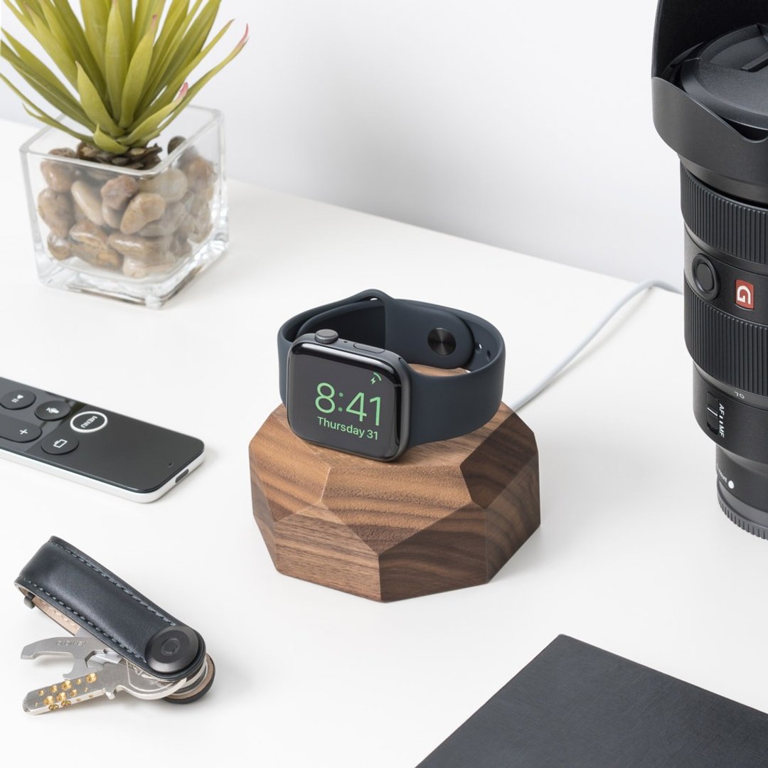 Apple Watch1,2,3,4,5,6,7,8,SE,SE2充电器 苹果手表磁吸充电器 - 充电宝/传输线 - 木头 咖啡色