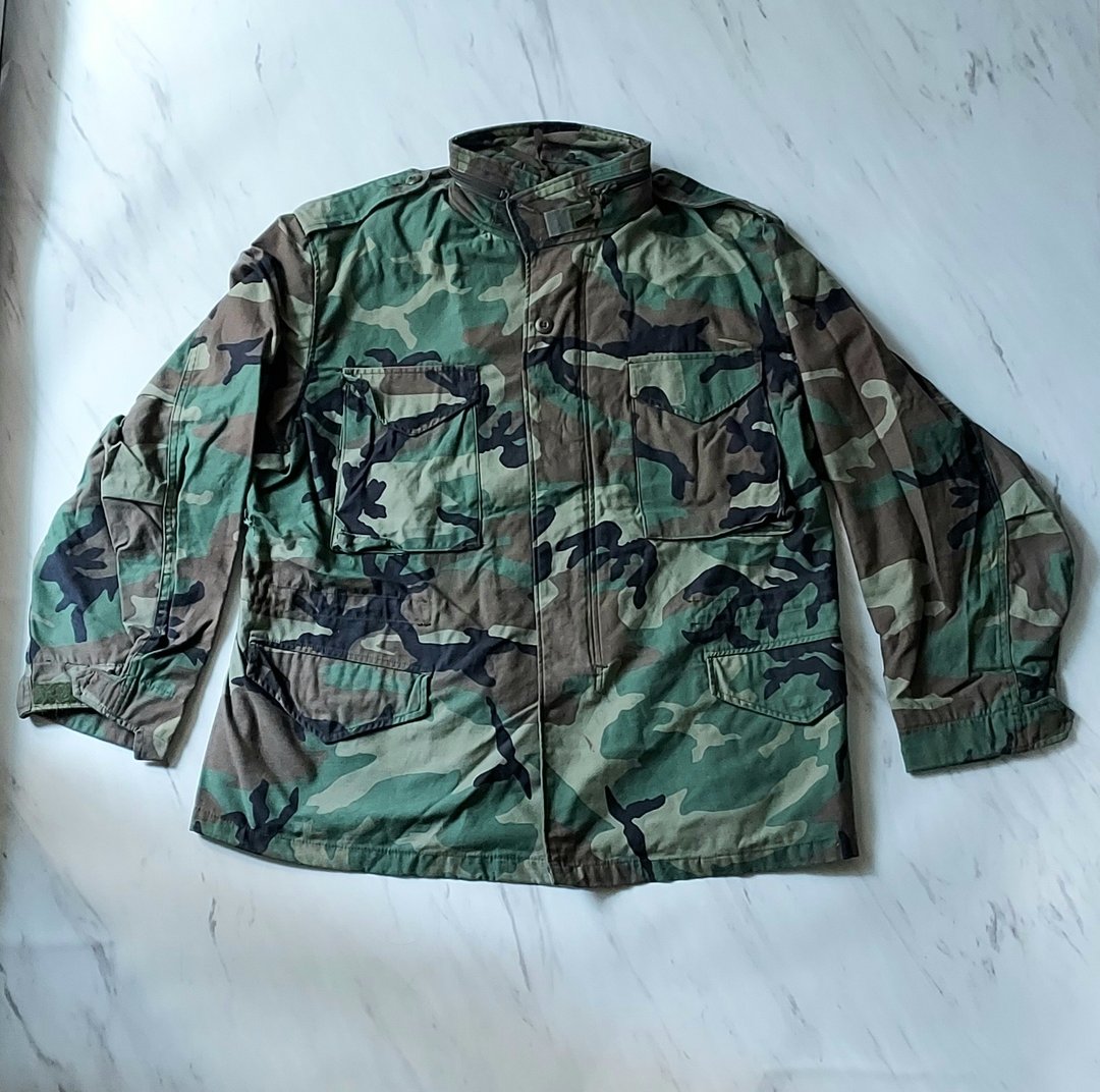 US 美军公发 M-65 PARKA • 丛林迷彩军用厚夹克 D款 绝版军服 - 男装外套 - 棉．麻 