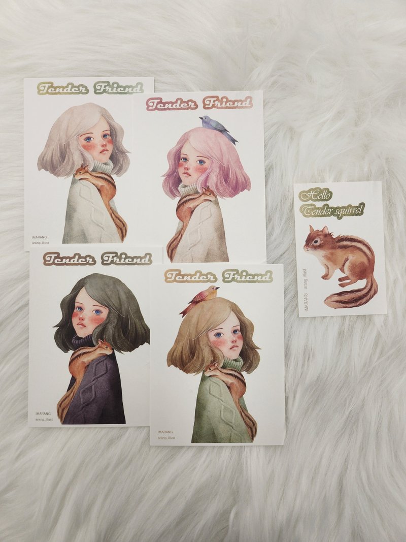 温柔的朋友 (180g 纸张) - 贴纸 - 纸 