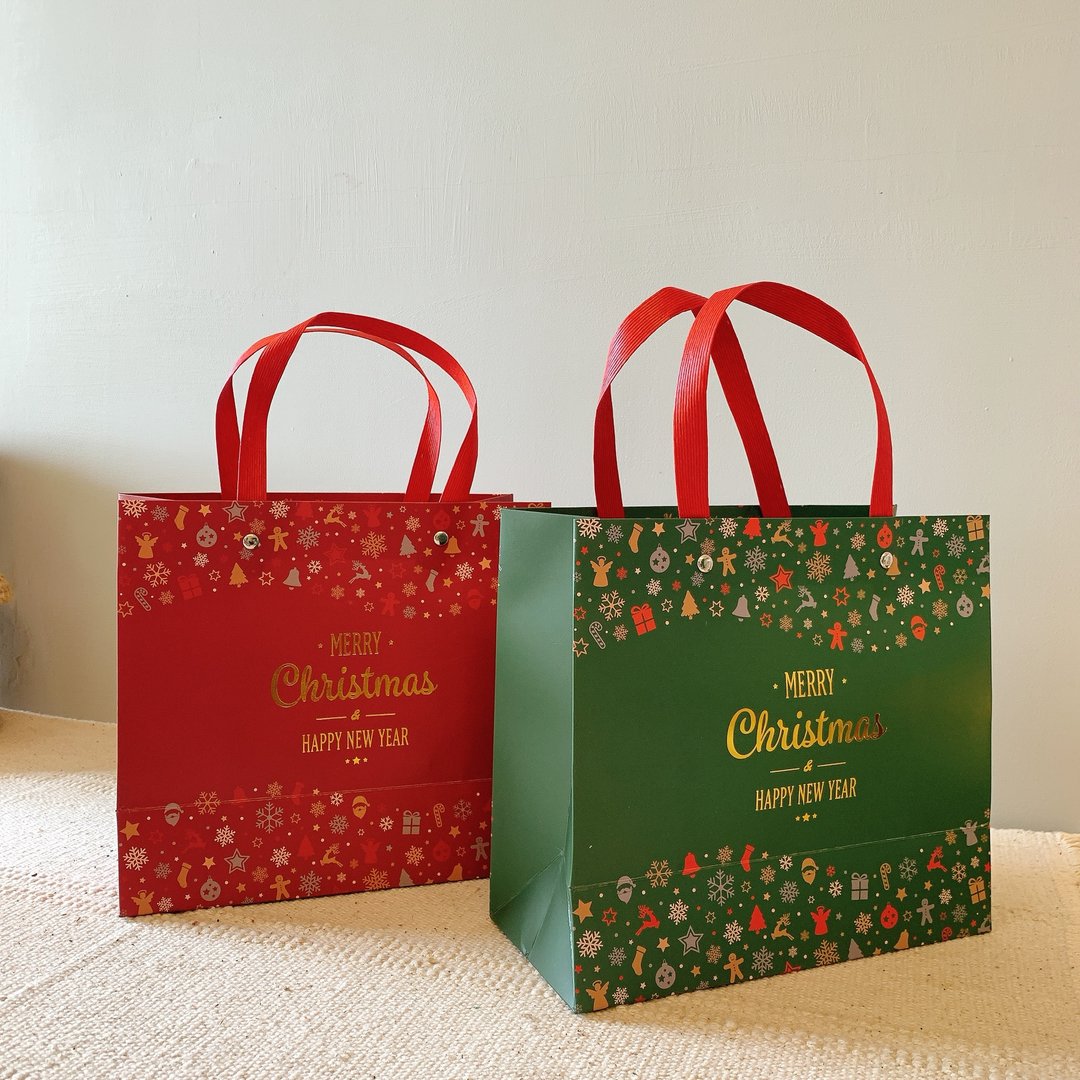 圣诞节送礼纸提袋 附小卡片 - 包装材料 - 纸 红色