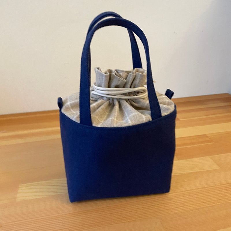 小方糖可背式手提小包 - 手提包/手提袋 - 棉．麻 多色