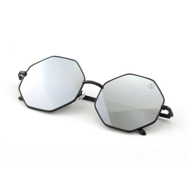 韩国Hybition墨镜 Stardust Original Black / Silver Revo Lens 星角形黑框 / 银镜面 - 眼镜/眼镜框 - 其他金属 黑色