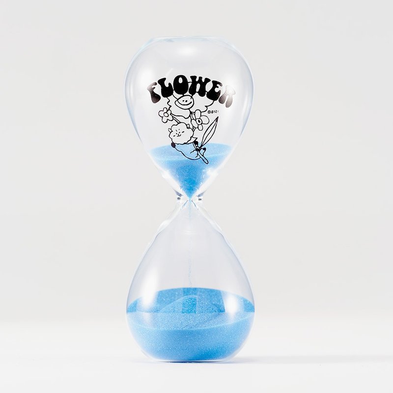 BT21 花漾10分钟沙漏计时器 – RJ款 (深蓝) - 摆饰 - 玻璃 蓝色