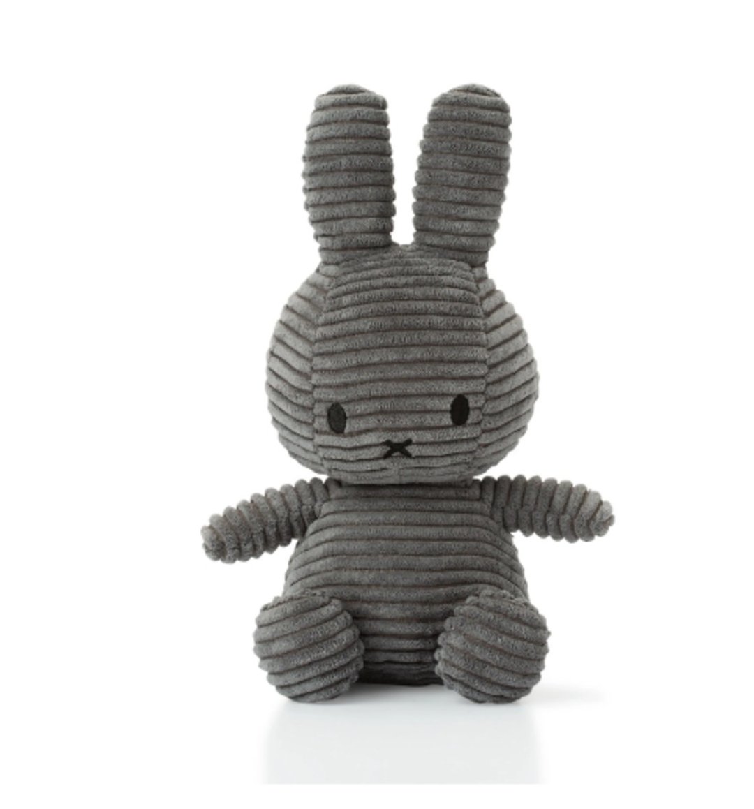 Miffy Sitting Corduroy Grey 灰色 - 玩具/玩偶 - 棉 灰色