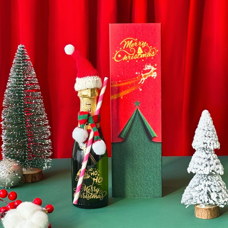 【24h快速出货】Mini Moët & Chandon 特别订制圣诞情侣交换礼物 - 酒类 - 玻璃 