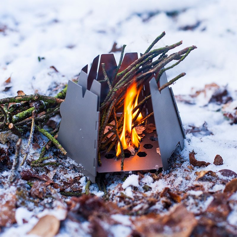 【美国 Vargo】Titanium Hexagon WoodStove 纯钛六角柴火炉#T415 - 露营用品 - 其他材质 
