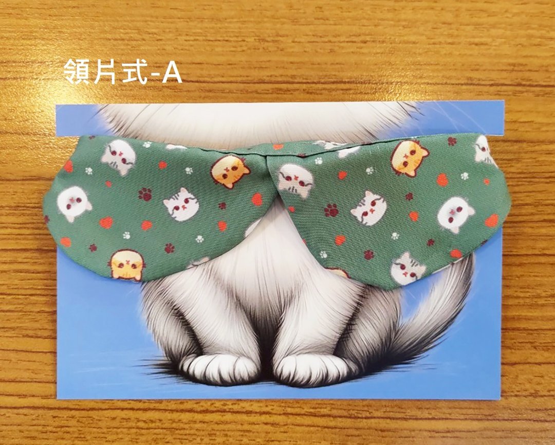 3猫小铺独家设计猫咪图案项圈-领片款A - 项圈/牵绳 - 聚酯纤维 