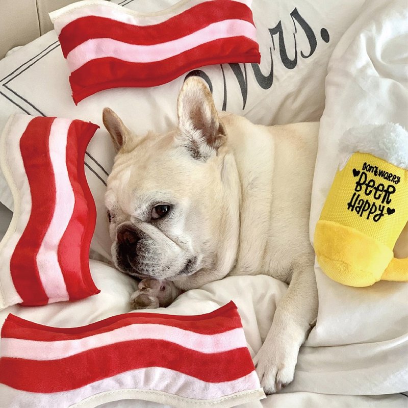 【狗狗玩具 Clive & Bacon美食 2件组】宠物  啾啾声 抗忧解压 - 玩具 - 环保材料 