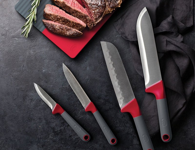 kool - 刀具厨装(4件装) - 厨房用具 - 不锈钢 红色