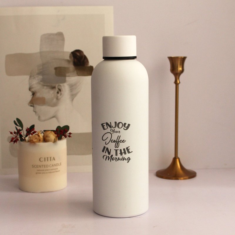 【Coffee Shop系列】磨砂不锈钢保温杯 户外运动水杯 咖啡杯定制 - 保温瓶/保温杯 - 不锈钢 多色