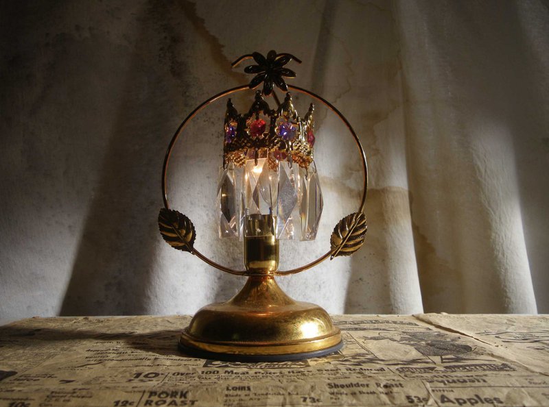 【老时光 OLD-TIME】早期台湾制水晶玻璃桌灯*已客订请勿下单* - 灯具/灯饰 - 其他材质 多色