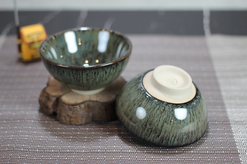 【送礼好物】60ml 天目对杯 圆满茶杯 酒杯 莺歌名家叶敏祥作品 - 茶具/茶杯 - 瓷 