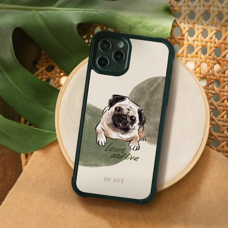 iPhone 17/16 手机壳∣好好生活巴哥犬 MagSafe 磁吸手机壳 - 手机壳/手机套 - 塑料 黑色