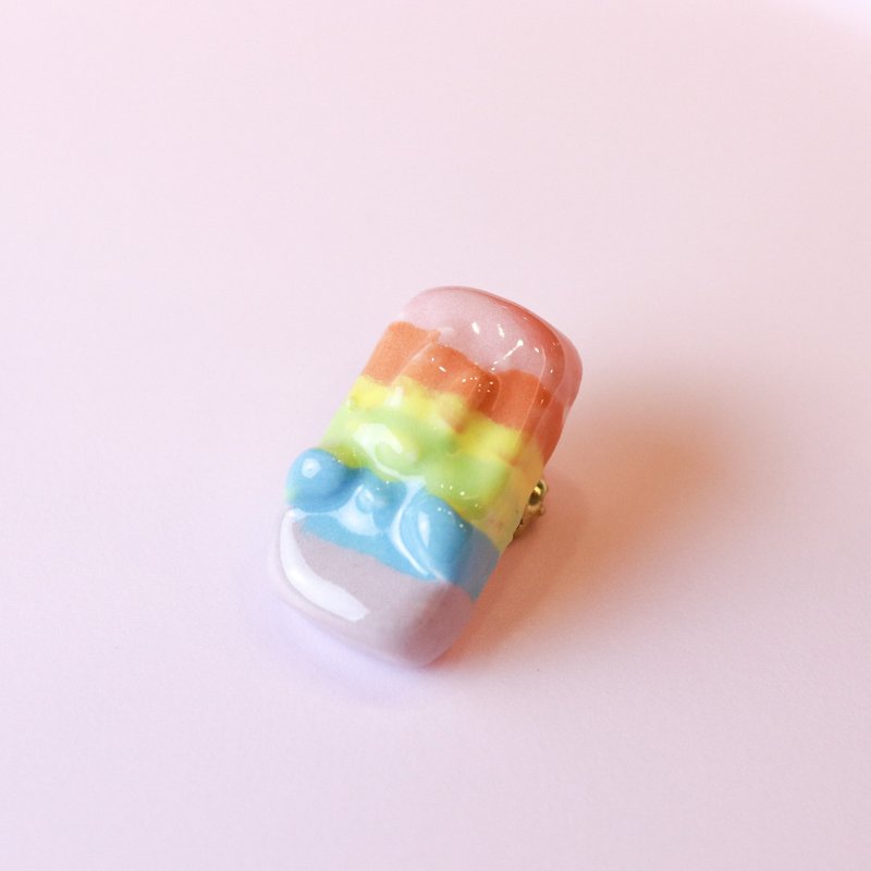 展示品优惠 ㄉㄨㄞ ㄉㄨㄞ 陶瓷胸章 独一无二 安全别针 胸针 胸章 勋章 饰品 可爱 别针 kignjun - 胸针 - 瓷 多色