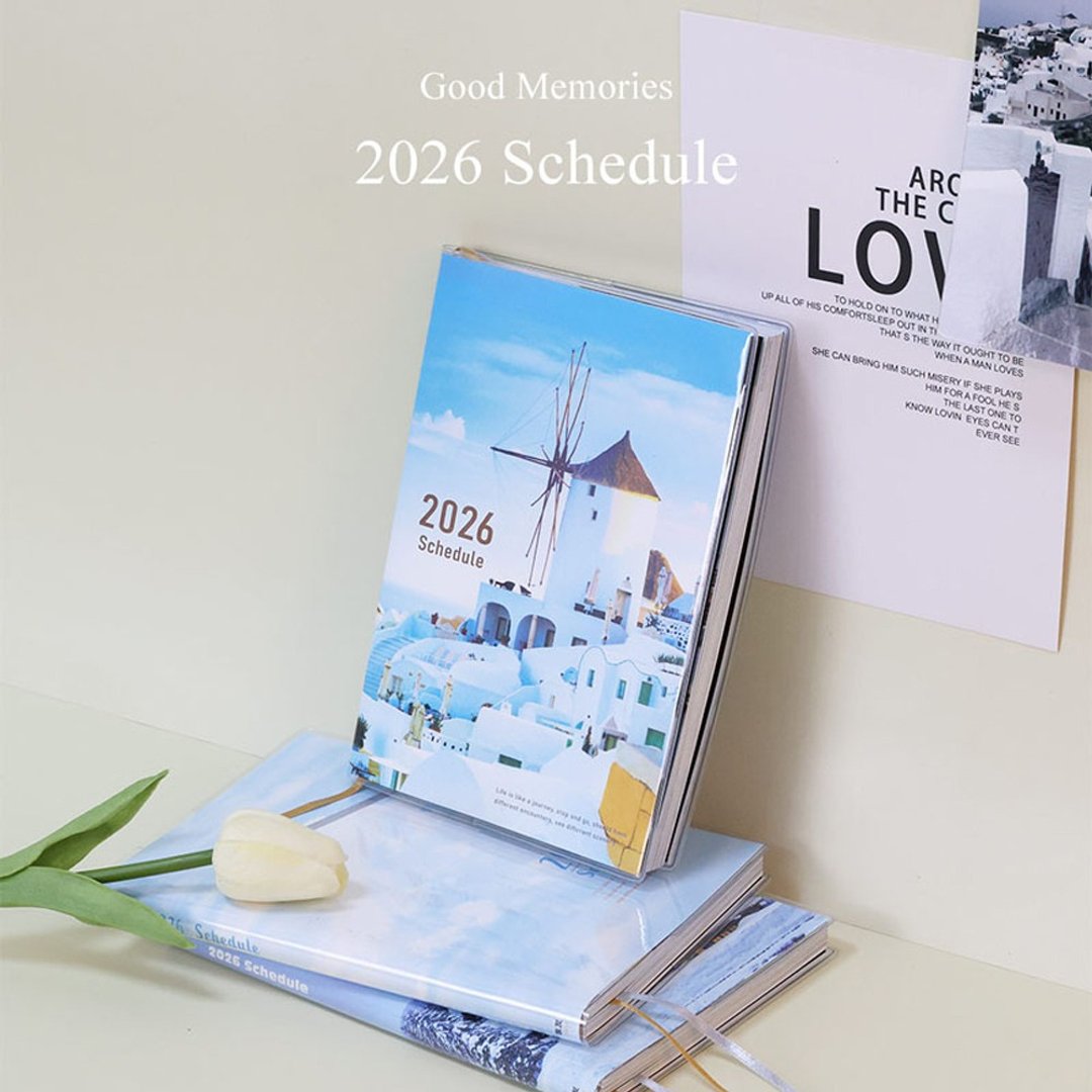 Chuyu 2026年B6/32K旅行周志/周计划/风景日志/手帐手札/行事历 - 笔记本/手帐 - 纸 多色