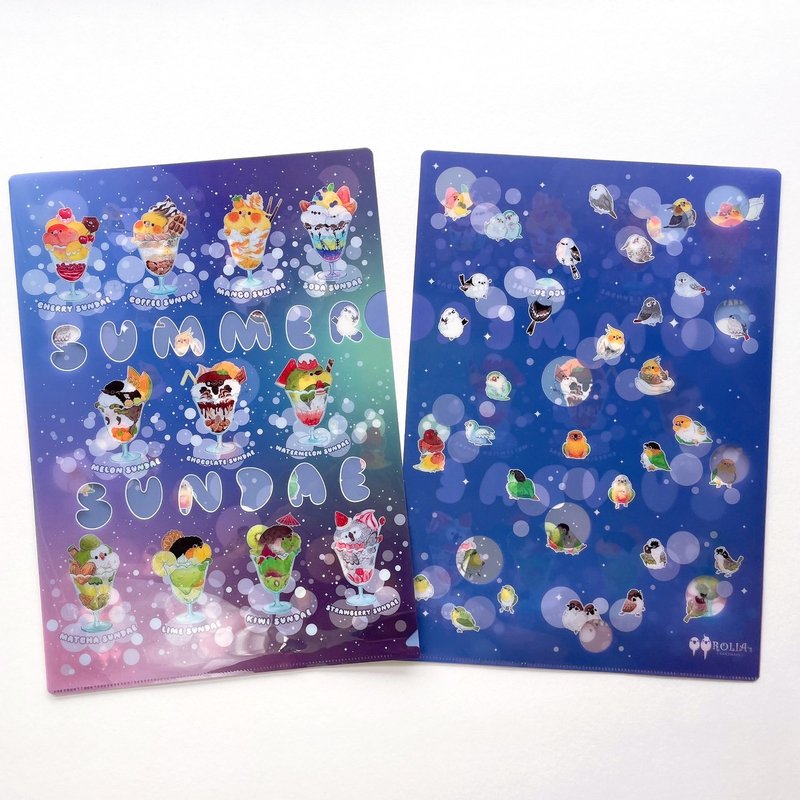 Rolia's 手作 夏日圣代 4A L型资料夹 - 文件夹/资料夹 - 塑料 