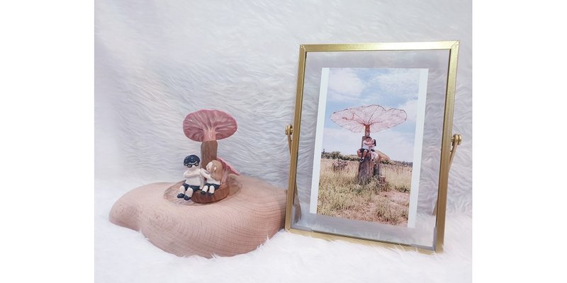 陶瓷定制化公仔 - 订制画像 - 陶 卡其色