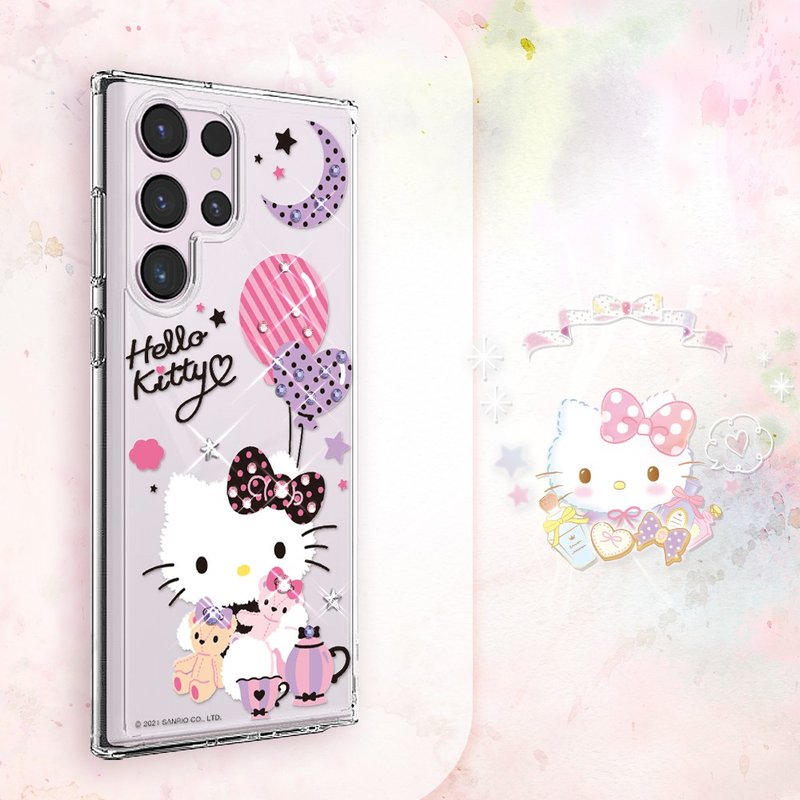 S26/S25/S24/S23/S22 轻薄军规防摔水晶彩钻手机壳 - 凯蒂夜未眠 - 手机壳/手机套 - 其他材质 多色