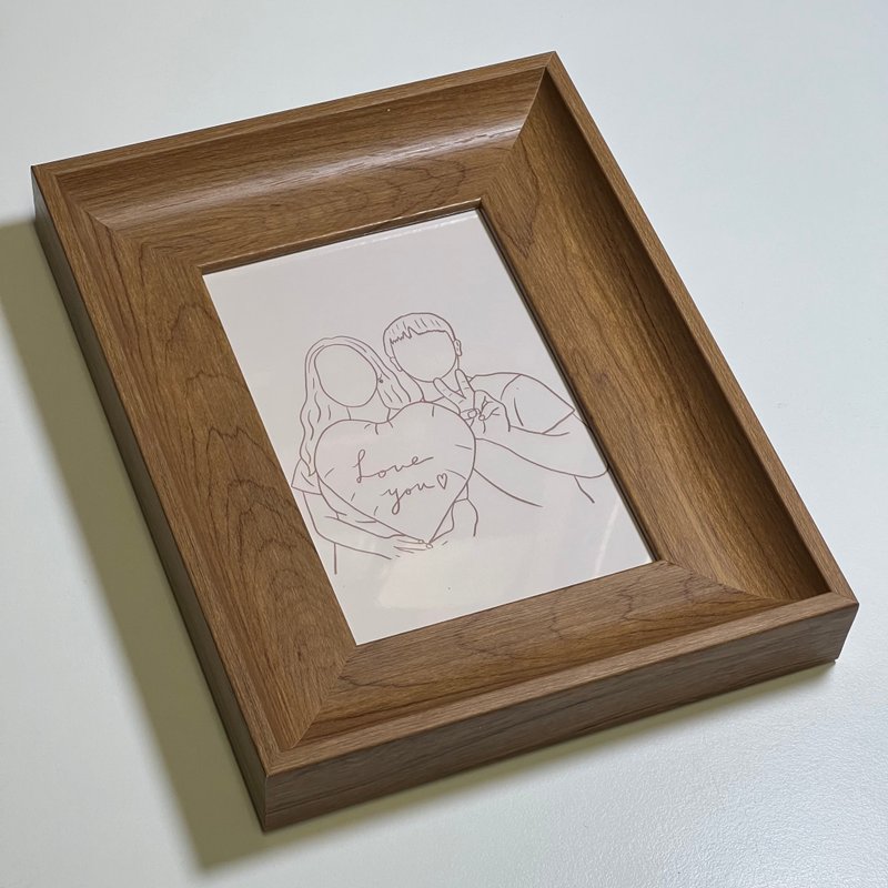 【定制相框】夜空中最闪亮的星/微复古相框/焦糖肉桂/奶油戚风 - 画框/相框 - 其他材质 咖啡色