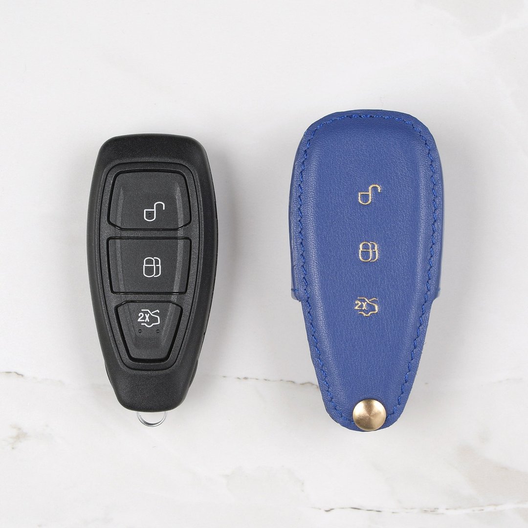 Ford Fiesta 汽车钥匙皮套 订做 - 钥匙链/钥匙包 - 真皮 多色