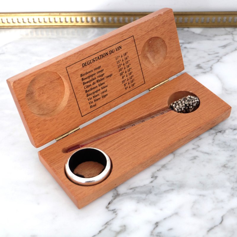 法国复古葡萄酒品酒套装 - 其他 - 木头 咖啡色