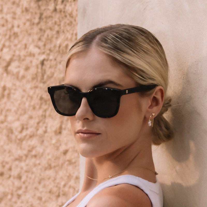 Elaine 深琥珀 C04 - 墨镜 - 树脂 