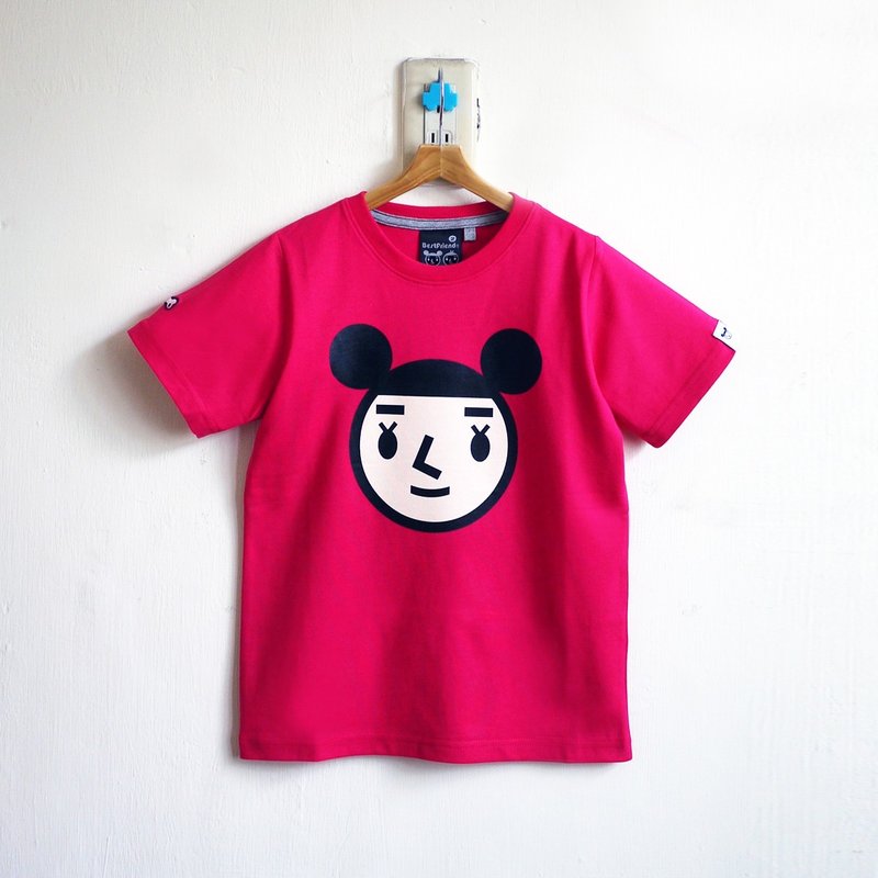 【BestFriend Kids】Jumbo GirlFriend Logo T-Shirt / 08-PINK 童装 - 其他 - 棉．麻 粉红色